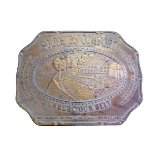 southern comfort | Accessories | Vintage Southern Comfort Belt Buckle ...